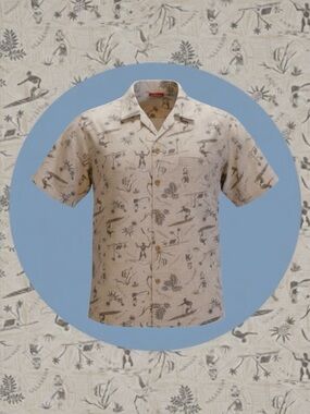 Vintage Unionbay 90s Classic Retro Eclectic Grandpa Hawaiian 100% Cotton Shirt M